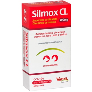 Silmox CL Antibacteriano Vansil para Cães e Gatos em Oferta na Shopee