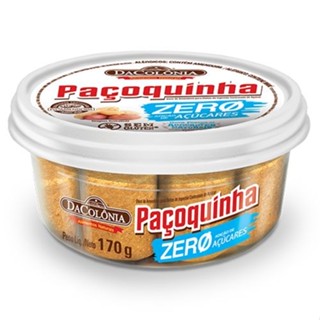 Pote Paçoquinha paçoca Rolha Zero 170g Dacolonia