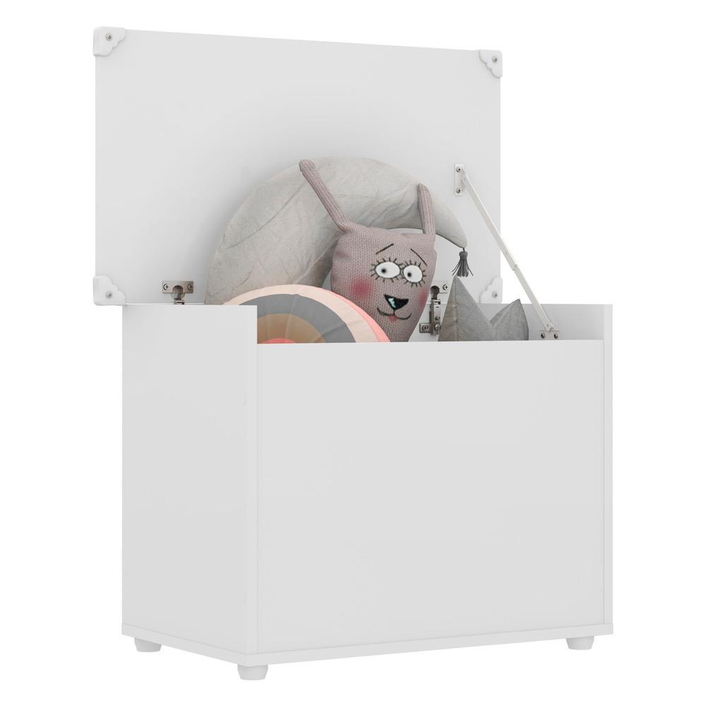Caixa de Brinquedos Baú Organizador Multimóveis FG2315 Branco - Home & Living