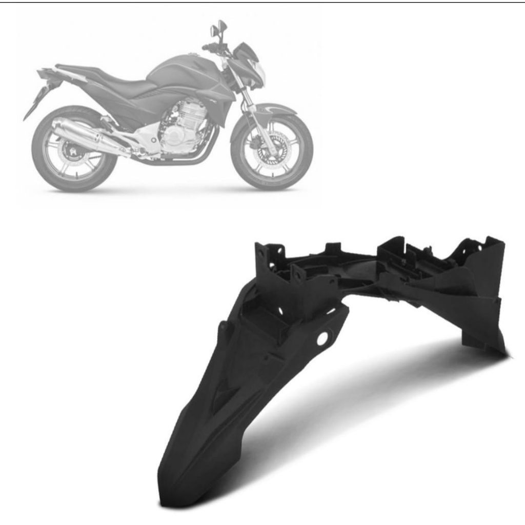 PARALAMA TRASEIRO (SUPORTE DE PLACA)CB-300 TODOS ANOS  MODELO ORIGINAL