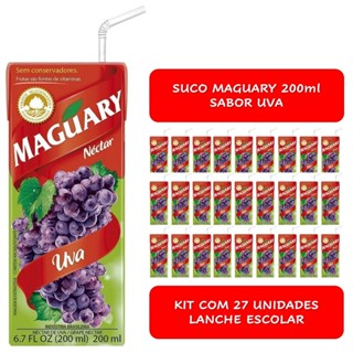 Suco Maguary Uva 200ml (lanche) - caixa c/ 27 unds