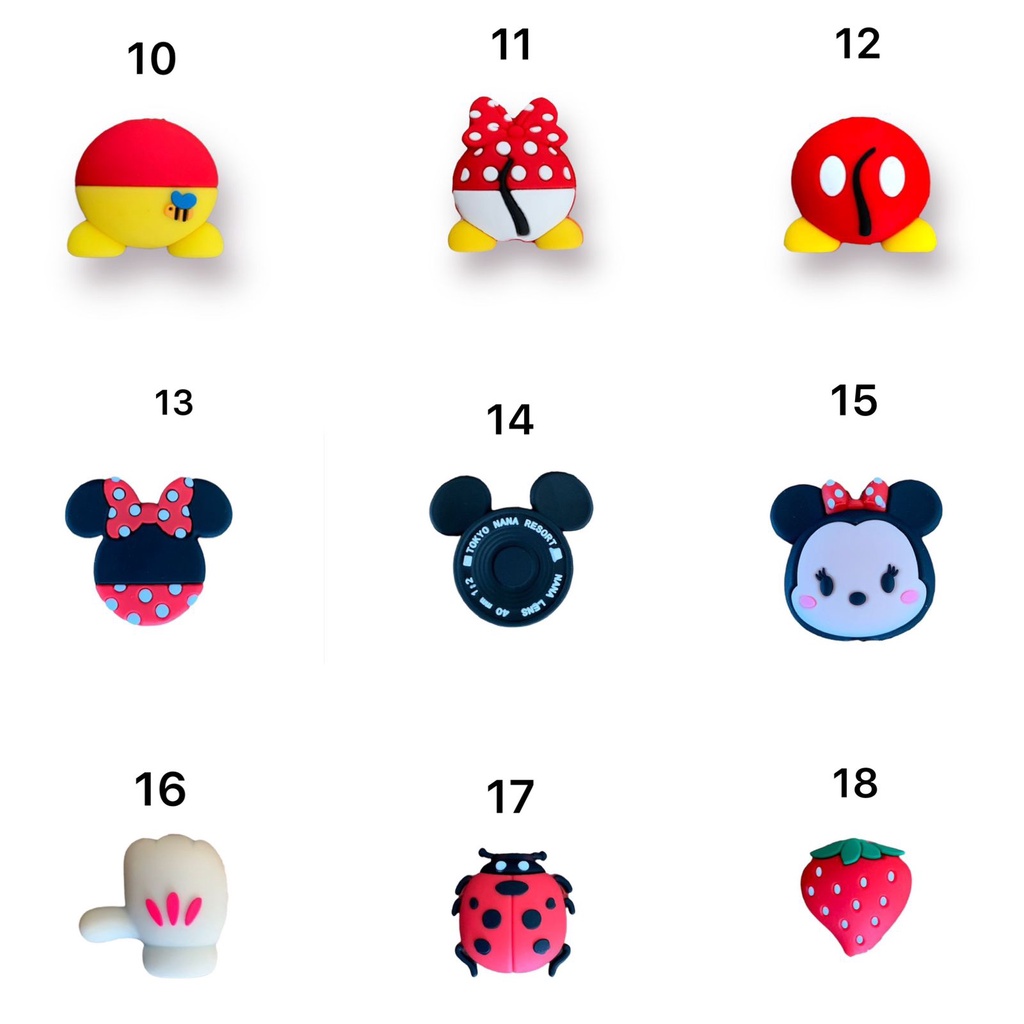 Lote 10 ou 20 peças Encaixe de personagens/Decoração para estetoscópio pediátrico