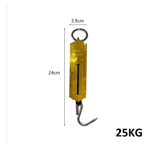 Imagem balança romana 25kg para carne peixe mala de viagem ferramenta