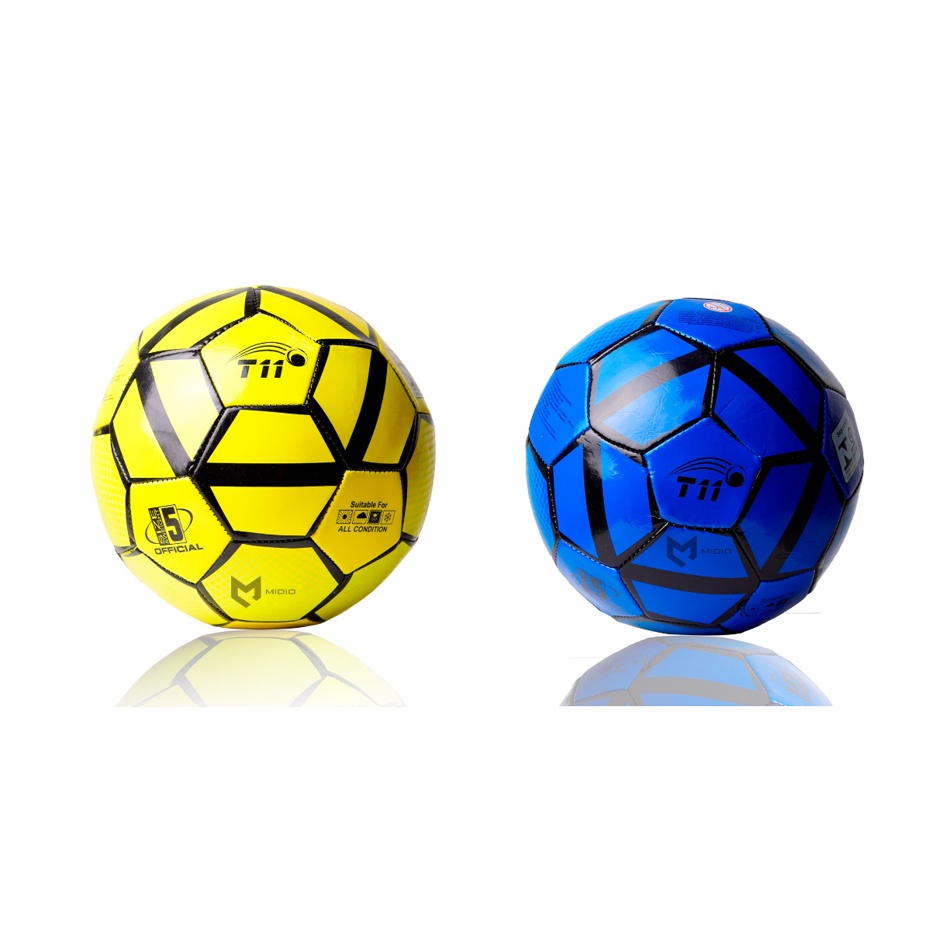 Kit c/2 Bolas De Futebol Campo Tam. 5 Oficial Couro Sintético NÃO É POSSÍVEL ESCOLHER A COR DA BOLA.