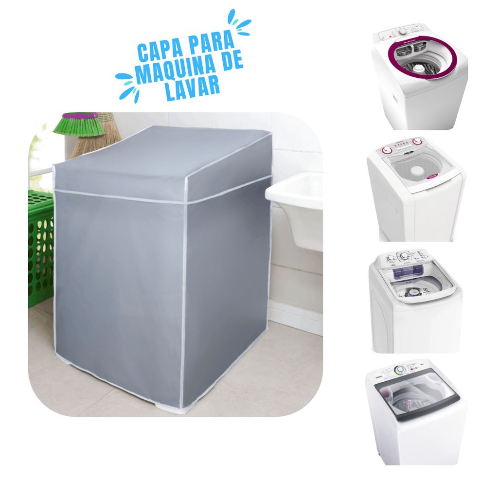 Capa Máquina de Lavar Impermeavel Varias Marcas Brastemp Electrolux Consul em Oferta na Shopee