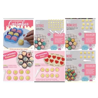 Kit Carimbo Brigadeiro Marcador Blue Star Desenho Para Docinho Massa Chocolate Doce