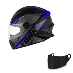 Capacete Moto Fechado Pro Tork R8 Com Viseira Cristal + Viseira Fumê Masculino e Feminino