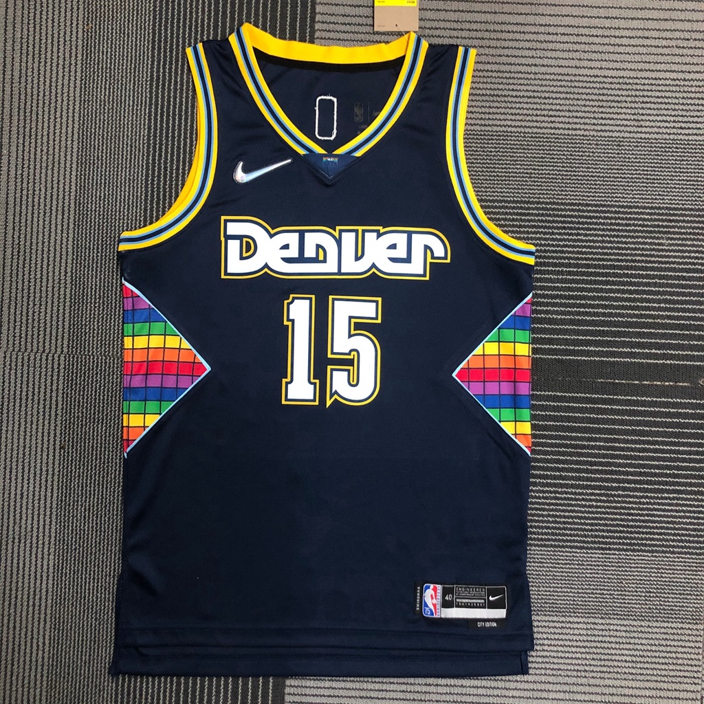 Camiseta Denver Nuggets Nikola Jokic Jersey Marinha 2022nba Diamante Swingman Camisa De Basquete-Edição Ícone