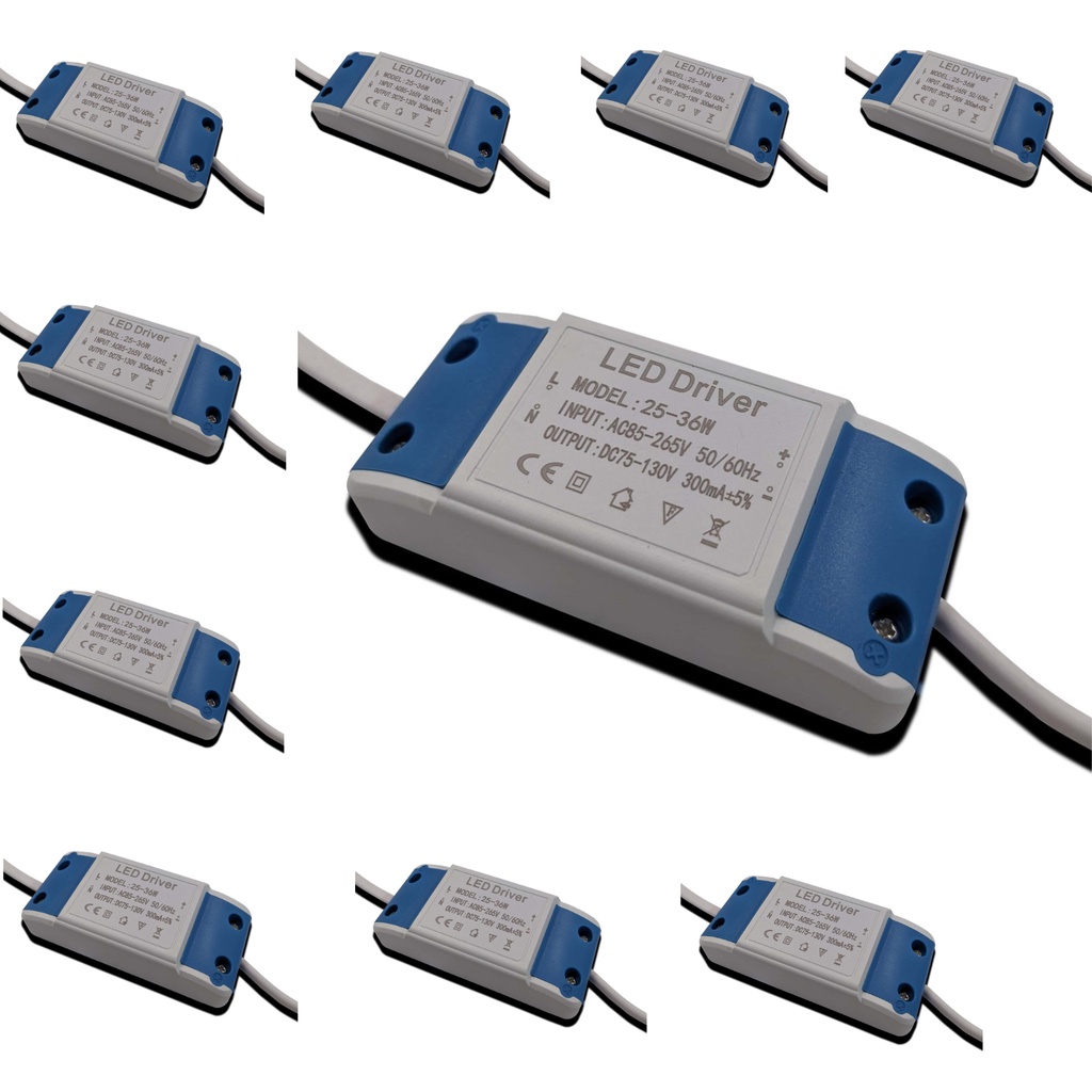KIT 10 Driver Led Reator Fonte Para Plafon 25w (25w) Bivolt em Oferta na Shopee