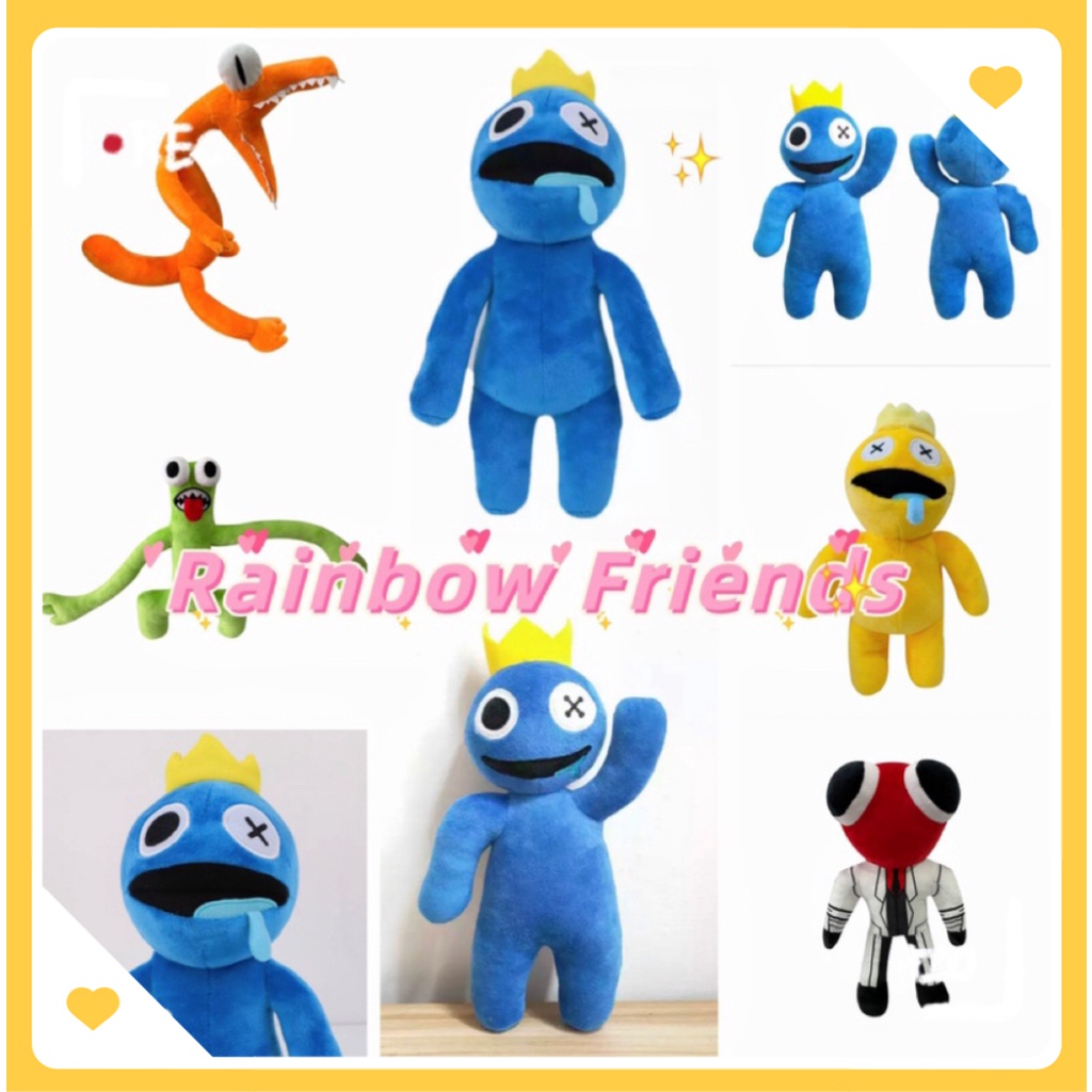 Roblox Rainbow Friends Roblox Babão Pelúcia 50 CM Azul Brinquedo Game Toy  Cartoon Desenho Animado Promoção
