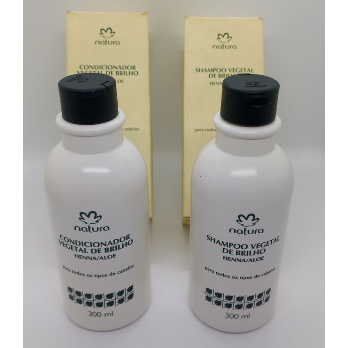 kit Shampoo e Condicionador Vegetal de Brilho Henna/Aloe - Descontinuado  Natura. | Shopee Brasil