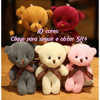 12CM Urso De Pelúcia Brinquedo Siamês Boneco Pequeno Presente Fábrica Chaveiro Atacado Pingente Presentes Para Namorados