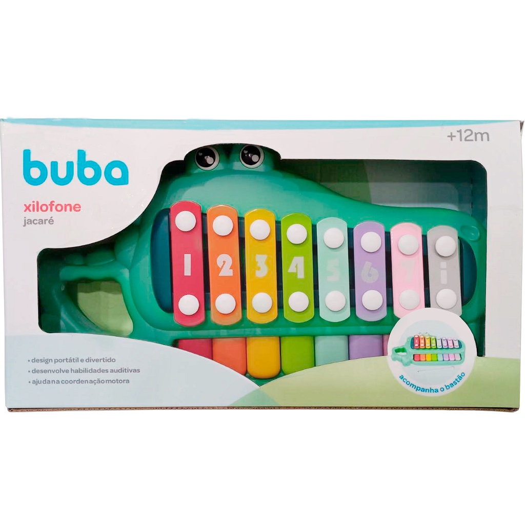 Brinquedo Xilofone Jacaré 15375 - Buba em Oferta na Shopee