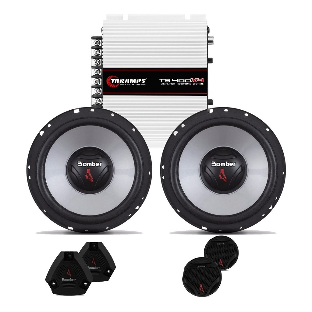 Kit 2 Vias 6 Bomber Upgrade 200 Watts Rms + Módulo Taramps TS400x4