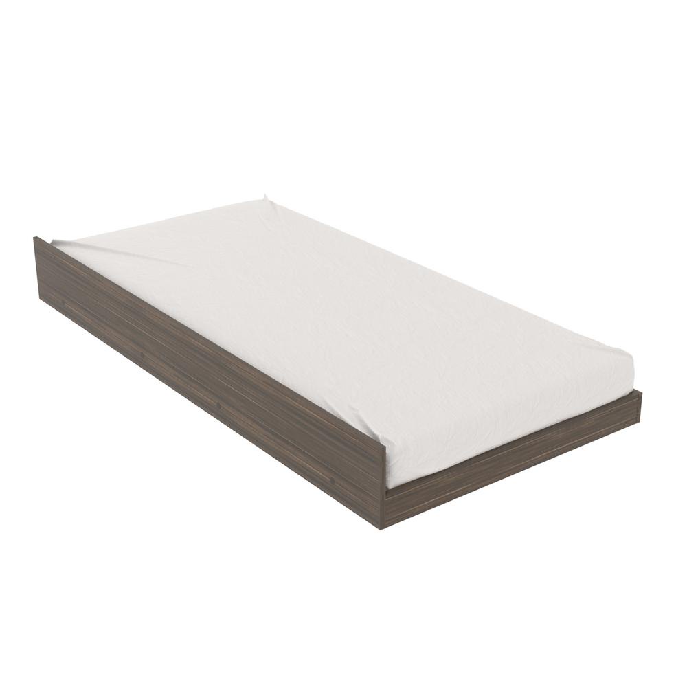 Cama de Solteiro Auxiliar para Colchão 88 x 188 cm Multimóveis CR35012 Nogal em Oferta na Shopee