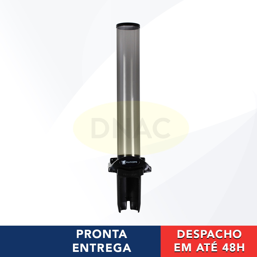 Dispenser Preto Porta Poupa Copo Descartáveis 180ml 200ml Para Água Automático Multicopo Nobre