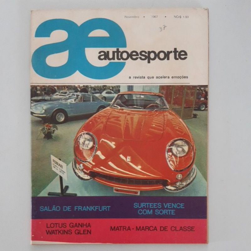 Revista Auto Esporte Grand Prix STP Paxton GTA Salão Frankfurt Matra