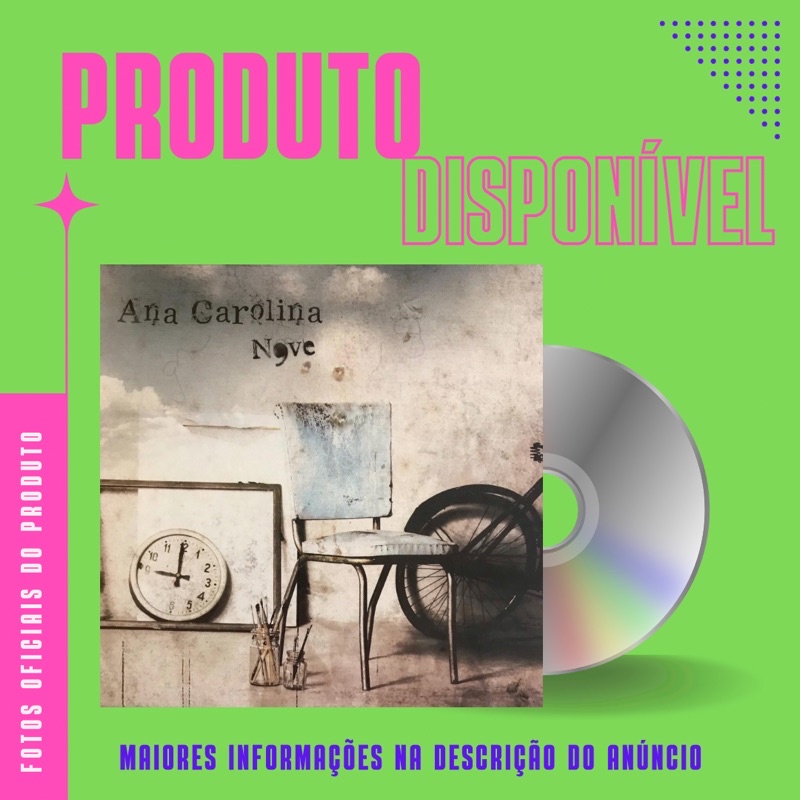 CD ANA CAROLINA - N9VE / NOVE (Participação Especial: John Legend, Chiara Civello)