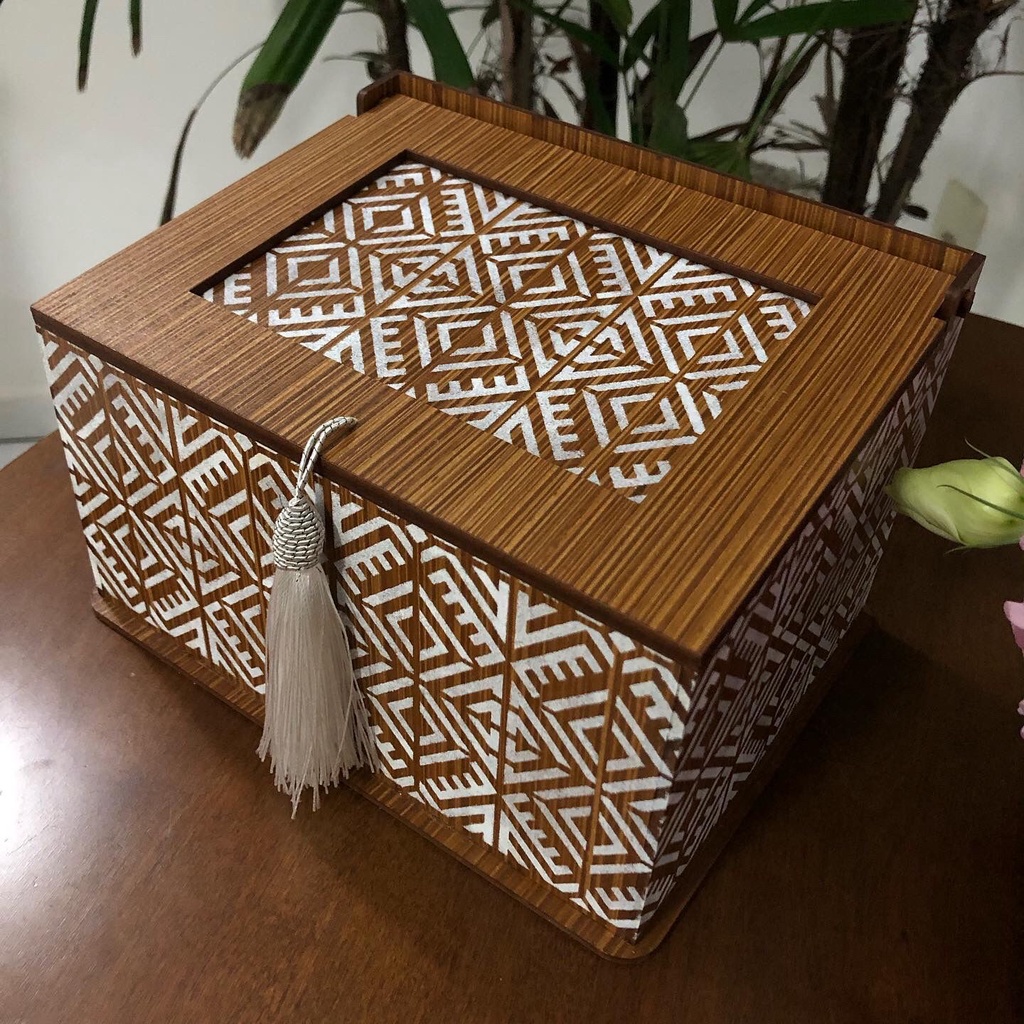 Caixa organizadora decorativa - estampada