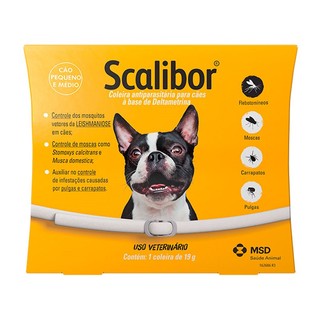 Coleira Scalibor Antiparasitas MSD - 48cm em Oferta na Shopee