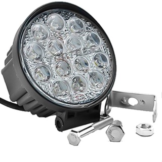 Farol Auxiliar 14 Leds 42W  10/30v Carro Off Road Trator Caminhao Onibus Suv Trilhas em Oferta na Shopee