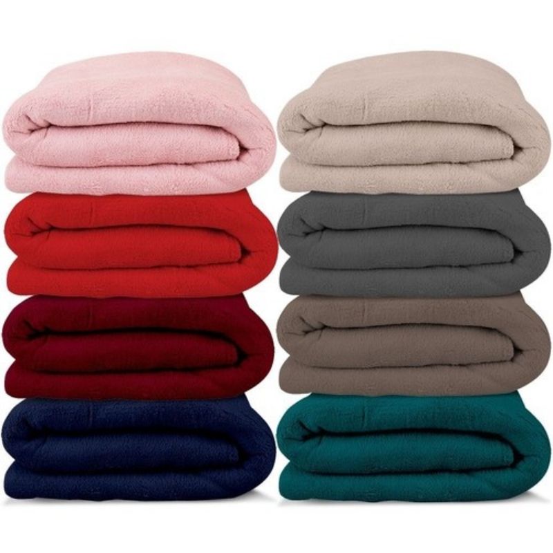Kit com 5 Coberta Manta Para Neném Soft Premium