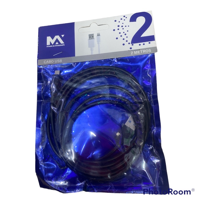 cabo usb iPhone 2m super reforçado carregamento rápido