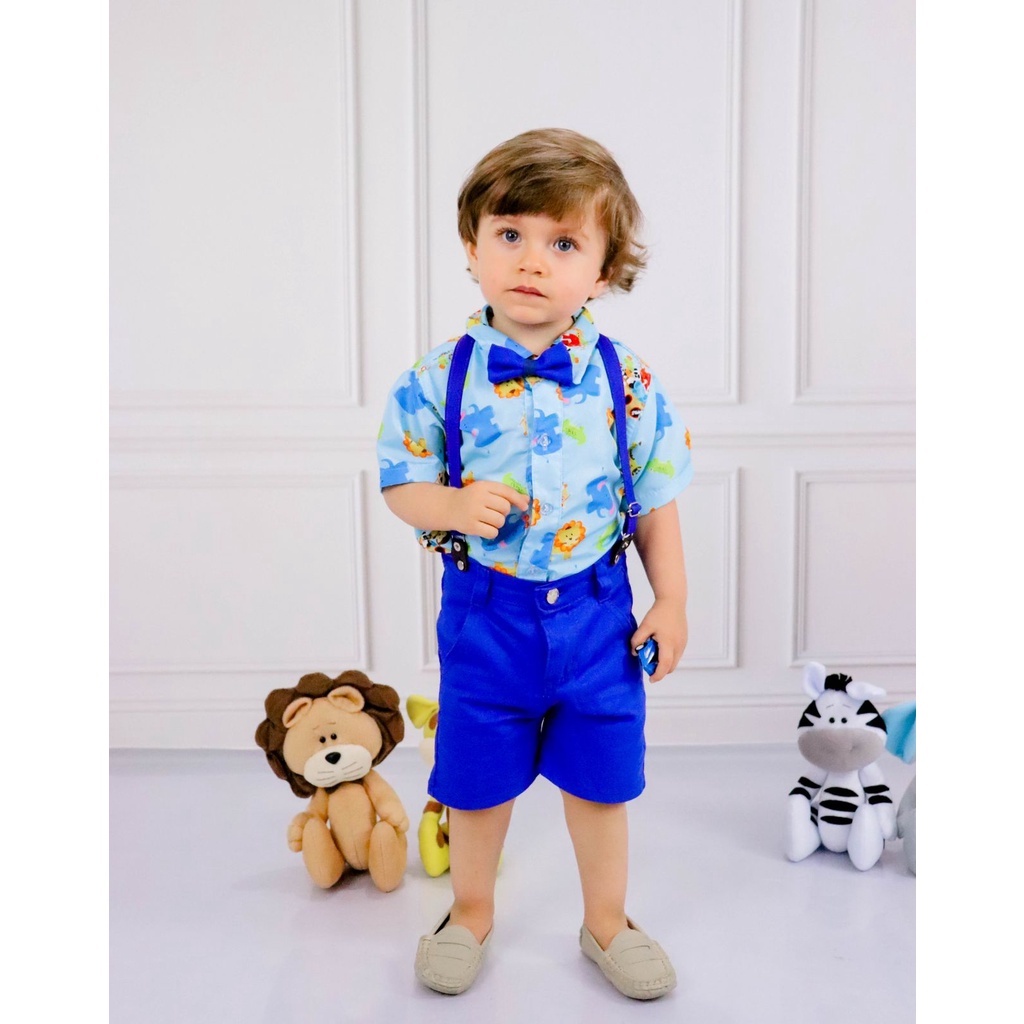 Conjunto infantil ARCA DE NOÉ aniversario menino