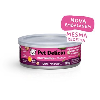 Racao Umida Pet Delicia Gatos Maravilha de Frango - 110g em Oferta na Shopee