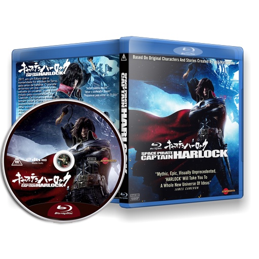 Blu-ray Captain Harlock: Pirata do Espaço - Filme completo em alta definição.