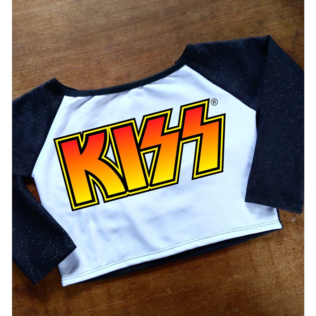 Cropped da Banda Kiss - Moletom Feminino
