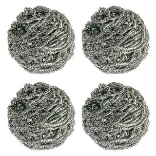 Kit 4 Esponjas Inox Limpeza Pesada Aço Inox Grelhas Ferros em Oferta na Shopee