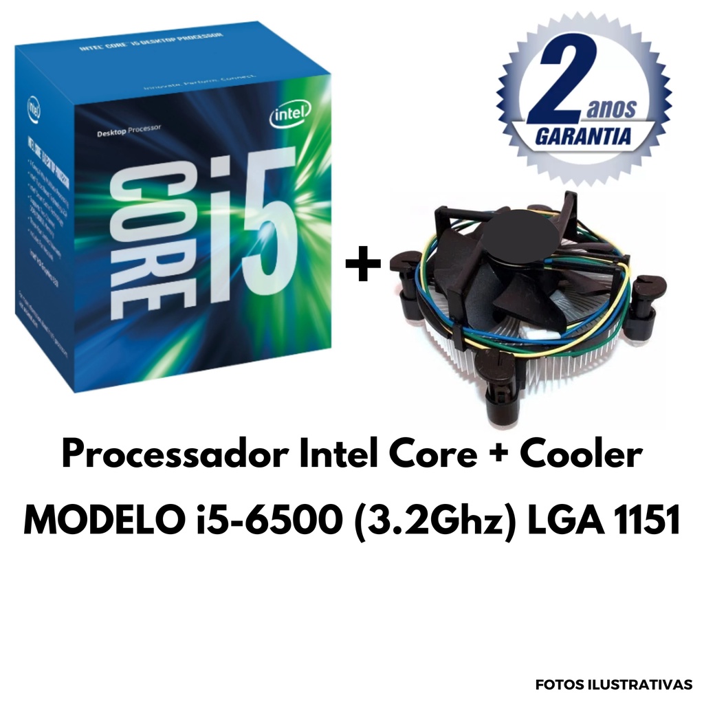 Processador intel core i5 6500 3 2ghz lga 1151 com cooler compat vel