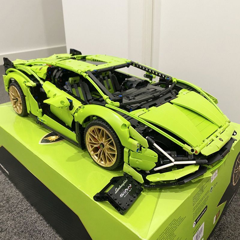 Compatível Com Lego Lamborghini Carro Esportivo Porsche 911 Blocos De Construção Modelo De Bugatti Montado Brinquedo Boy