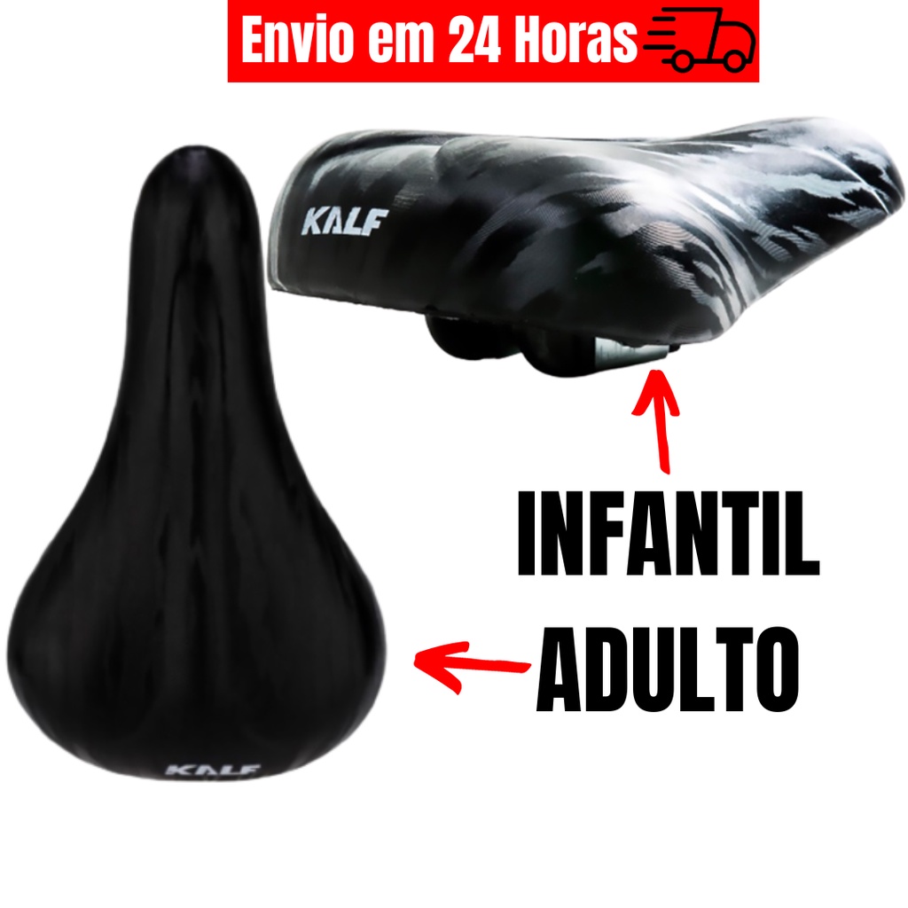 Banco de Bicicleta Confortável Kalf Selim Bike MTB Adulto e Infantil