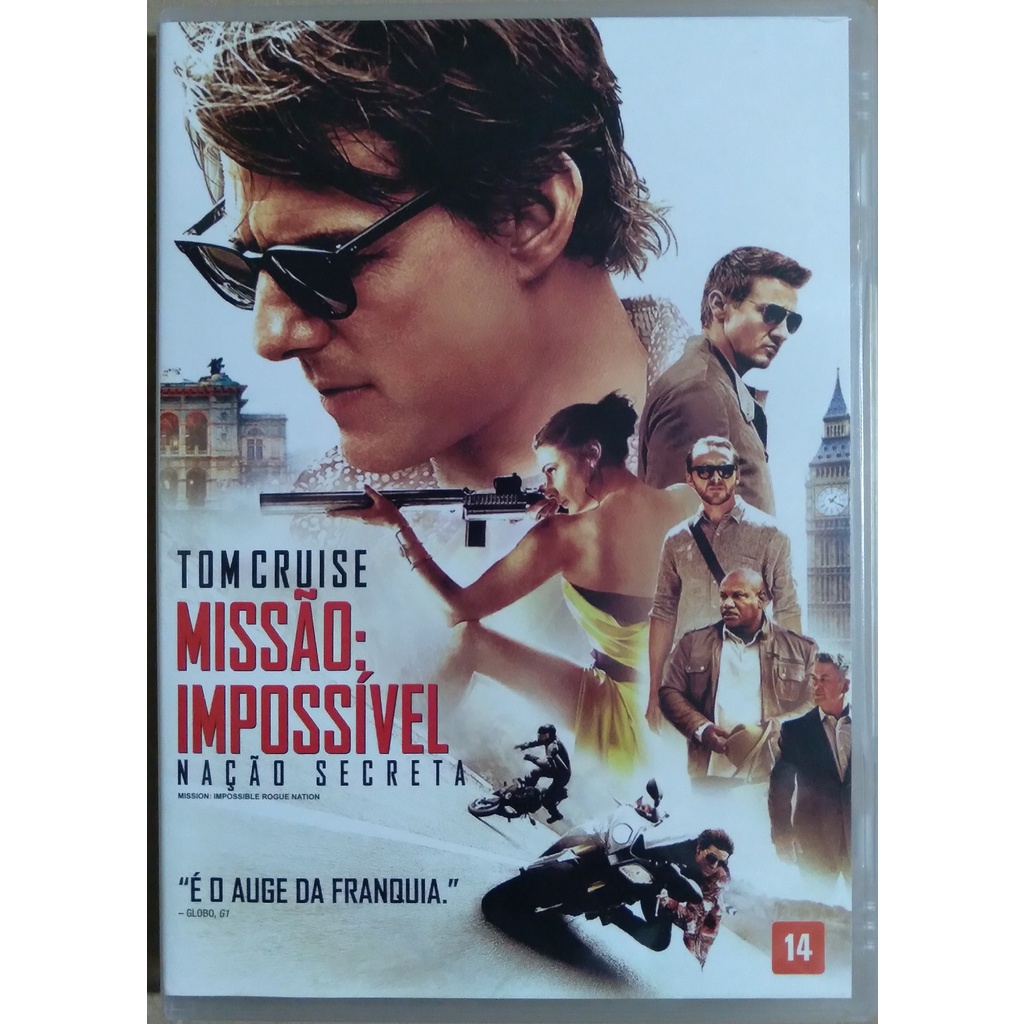 DVD Tom Cruise Missão Impossível: Nação Secreta