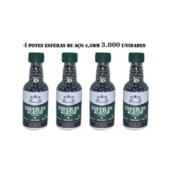 4 Potes de Esferas de Aço Cordilheira 4,5mm | 3.000 Unidades