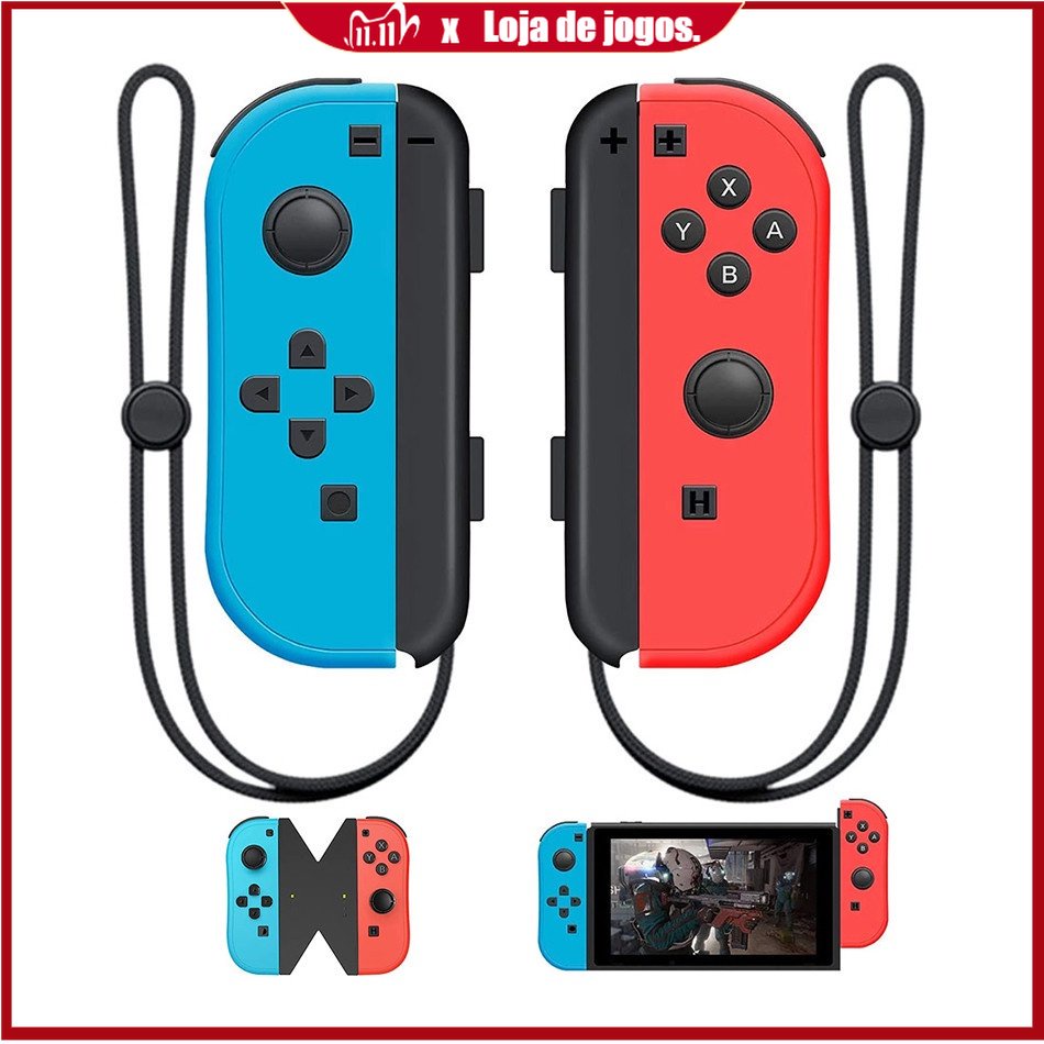 【Entrega em 24 horas】Joy Con Nintendo Switch Controller suporta função de despertar Joycon sem fio para NS Nintendo Switch GAMEPAD Manette Switch RTS