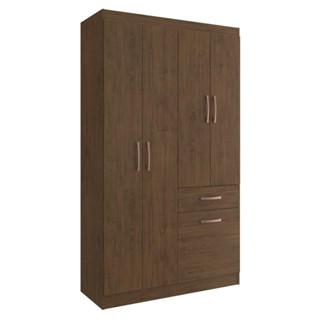 Guarda-Roupa 5 Portas 1 Gaveta Trento Multimóveis CR4155 Amarula
