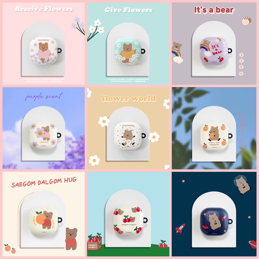 【 Galaxy Buds Series Case 】 MOMO Coleção De Estojos Rígidos Coréia Fabricado Do 