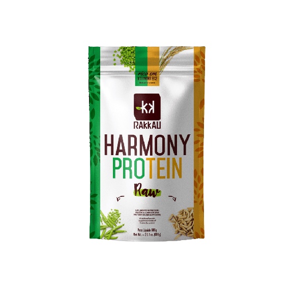 Kit 2X: Harmony Protein Raw Vegana Rakkau 600g