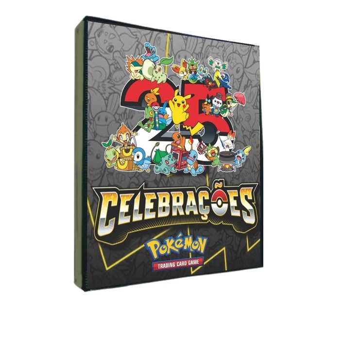 Álbum Fichário Pokémon  Celebrações 25 Anos Sem folhas