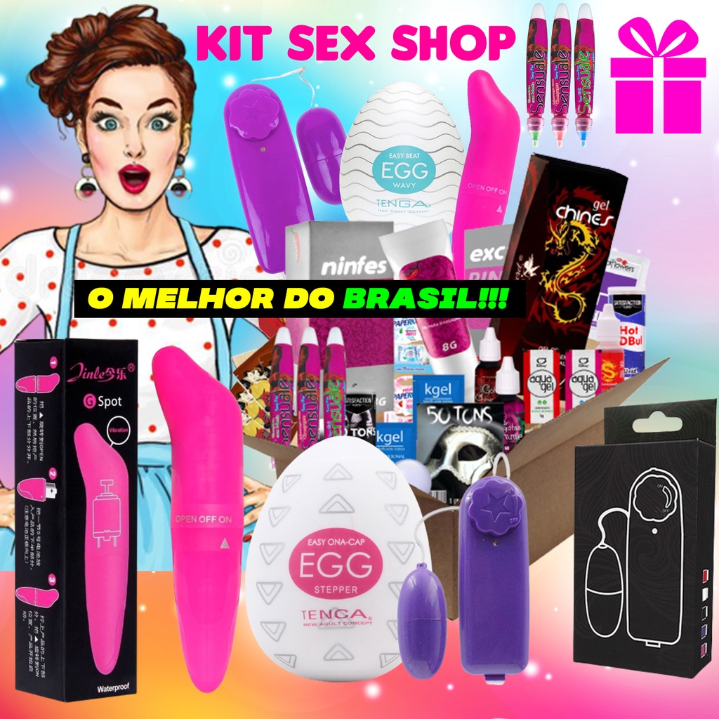 Kit Sex Shop 13 Itens Golfinho E Bullet Vibrador Produtos Eróticos Lubrificante Egg Masturbador 1984