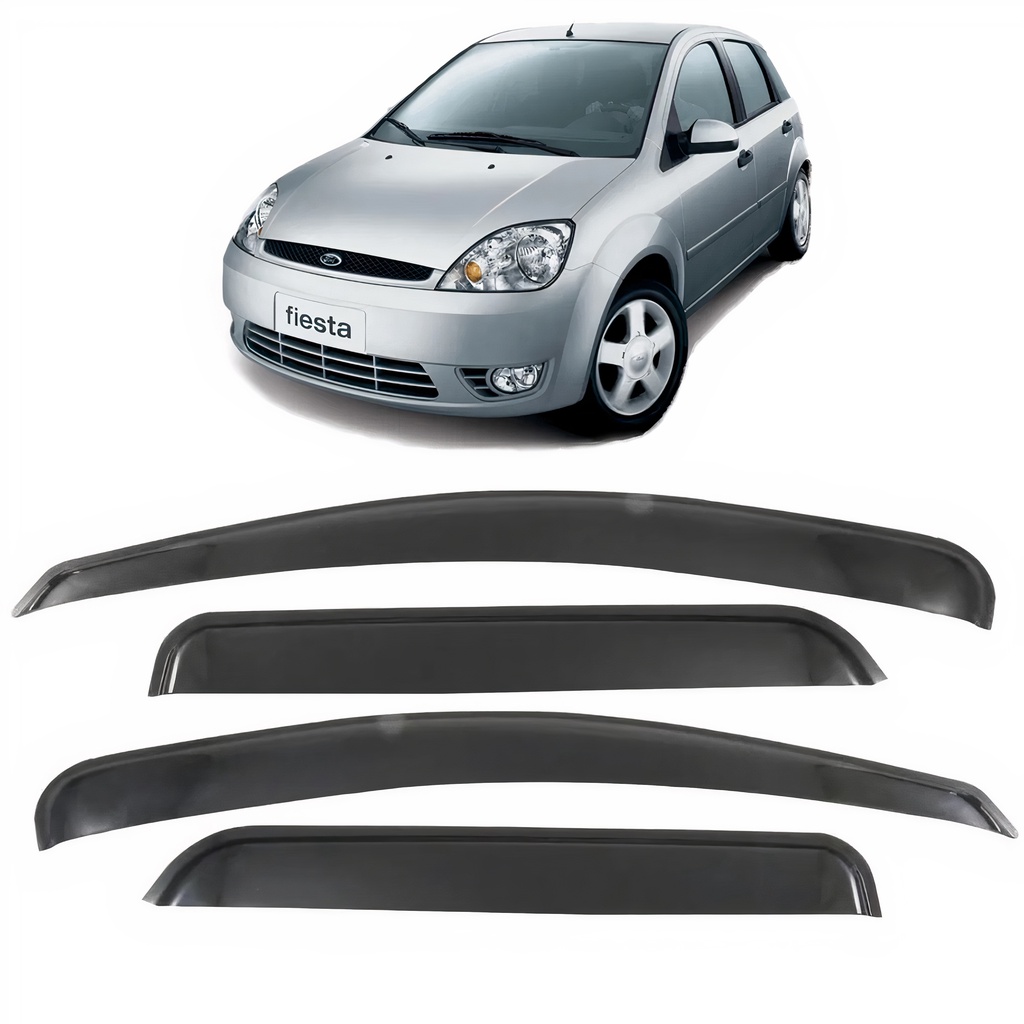 Calha de Chuva Ford Fiesta Hatch Novo Fiesta 4 Portas em Oferta na Shopee