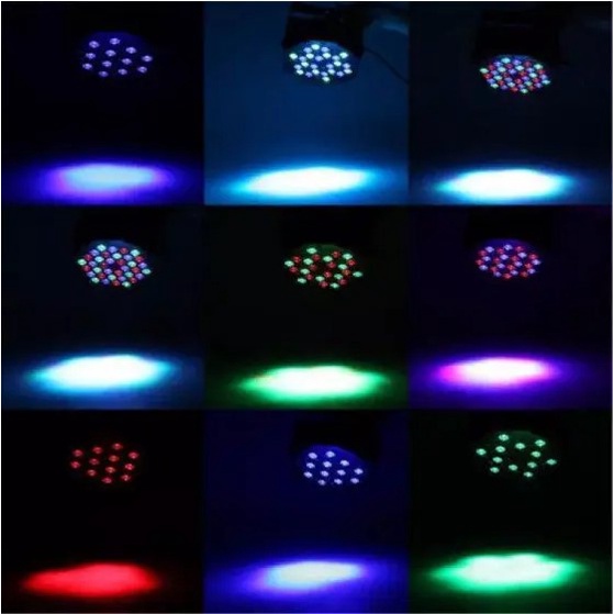 Refletor Digital 18 Leds (601025) Para Festa Iluminação Evento