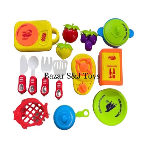 Kit acessórios de cozinha, brinquedo infantil de cozinha comidinha, Panelinha De Brinquedo Colher Panelas Cozinha criançass