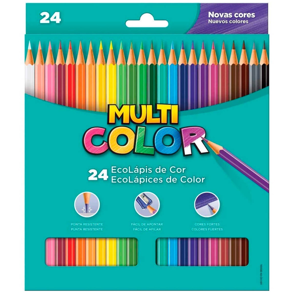 Lápis de Cor Eco Multicolor 24 Cores: Onde Comprar | BuscaProdutos