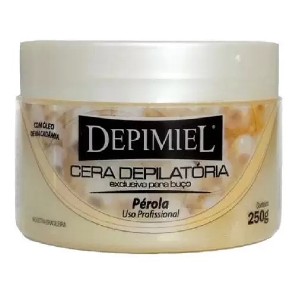 Cera Pérola depilatória para buço Depimiel 250g | Shopee Brasil