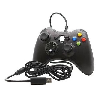 Controle de Xbox 360 com Fio USB para Video Game e PC, Joystick Ergonômico Preto Cabo 1,5…