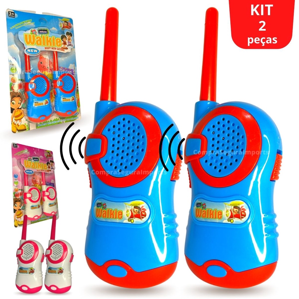 Walkie Takie Radio Comunicador Infantil De Brinquedo 100m